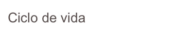 Ciclo de vida